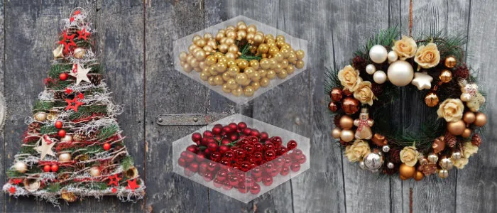 malutkie bombki do stroików - bombki na druciku